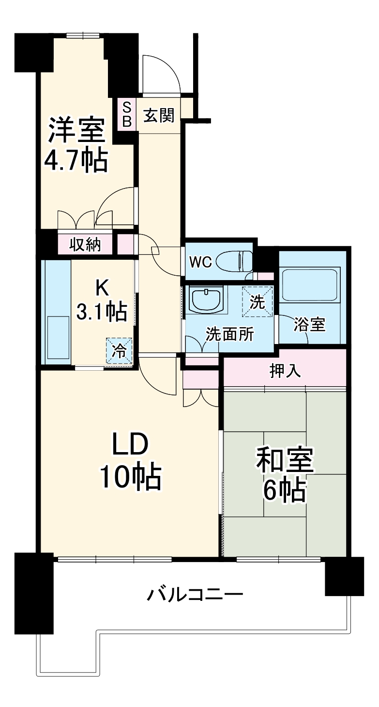 川口パークハウスの間取り