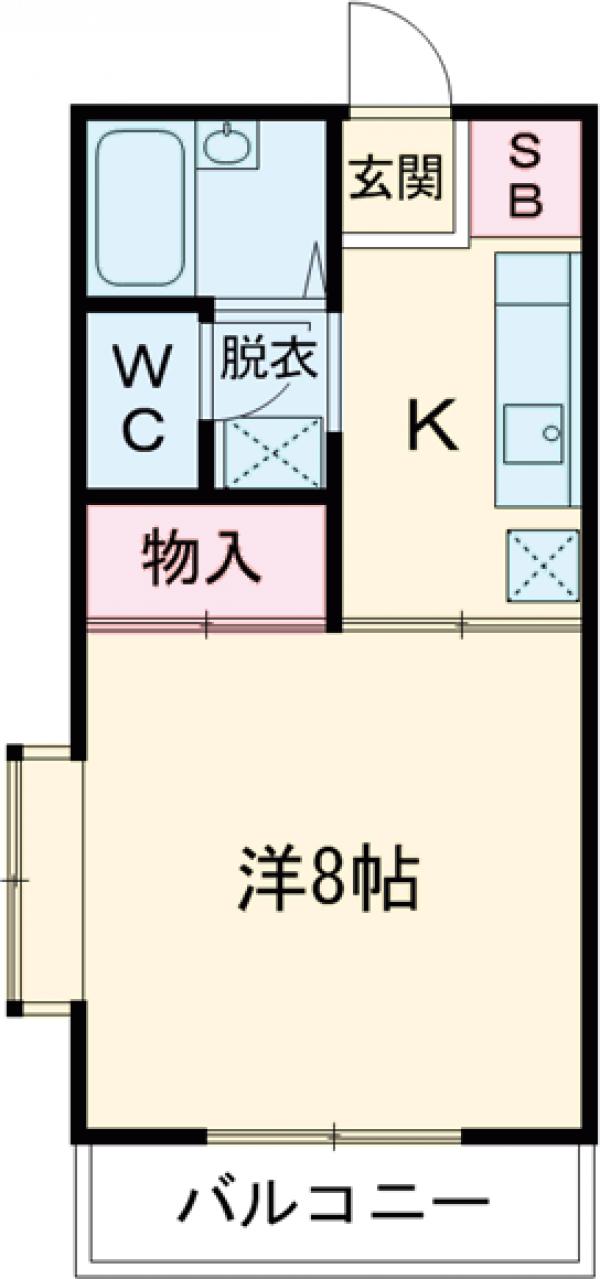 サカモトハイツ・C棟の間取り