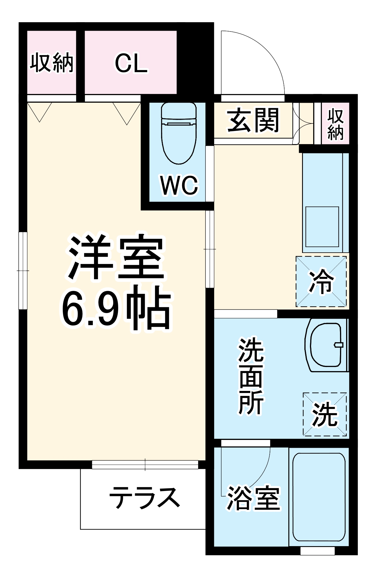 ルクール登戸の間取り