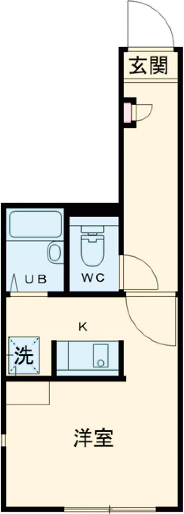 マーレ上北沢・101号室の間取り