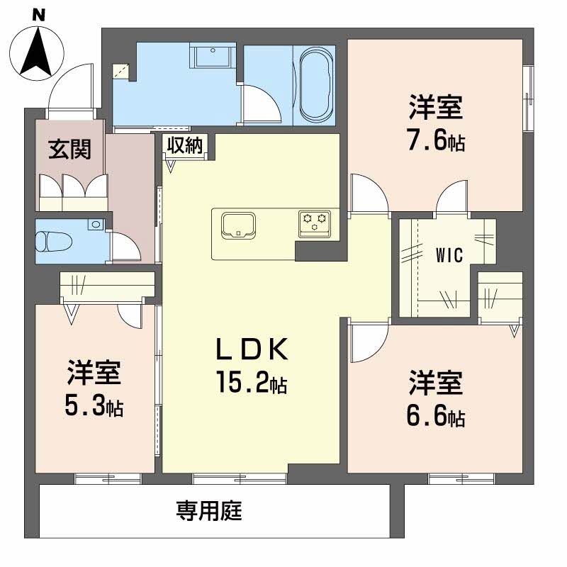 アルフラット オリーブの間取り