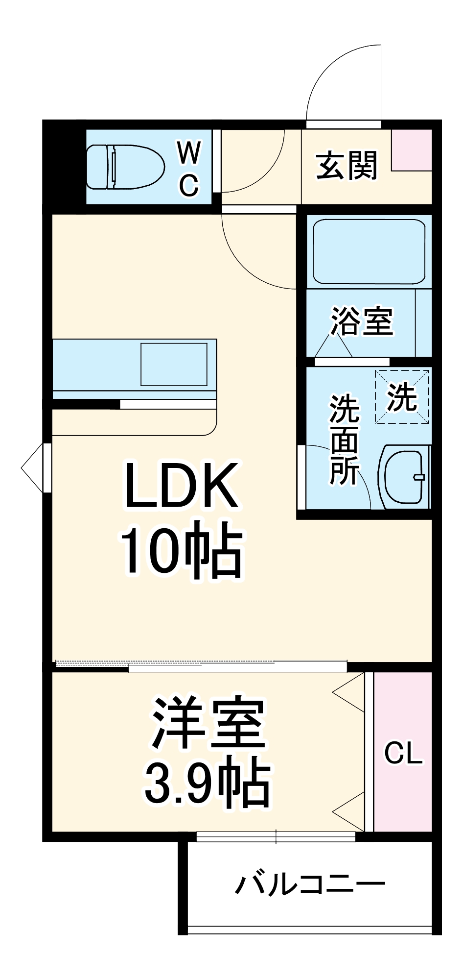 LECOCON岩倉Ⅴの間取り