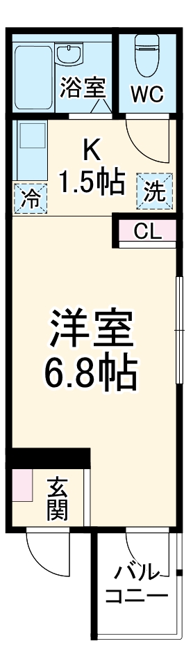 エルム生麦 B棟の間取り