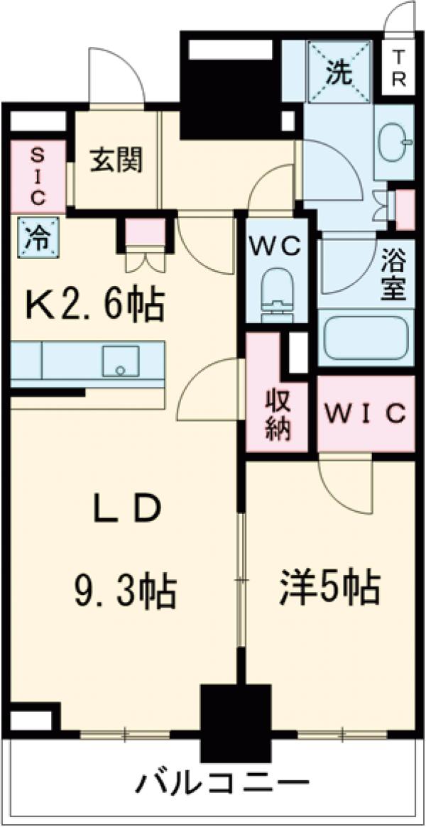 ブリリアタワー高崎アルファレジデンシアの間取り