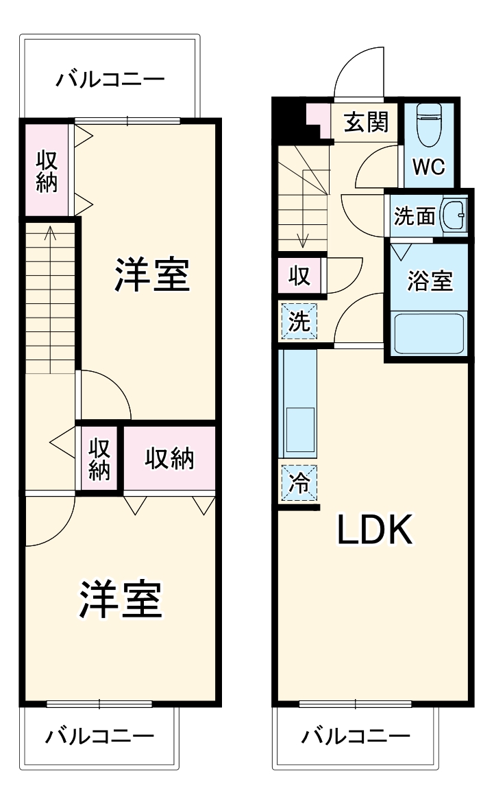 サンライズ幕張の間取り