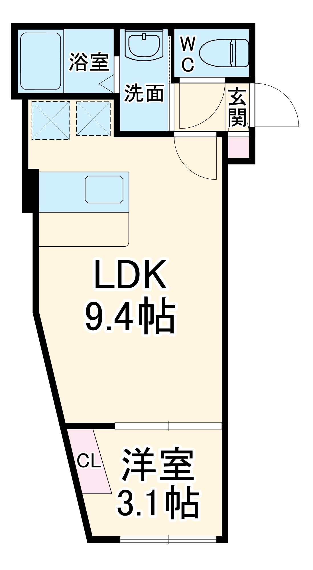 メゾンココン久地の間取り