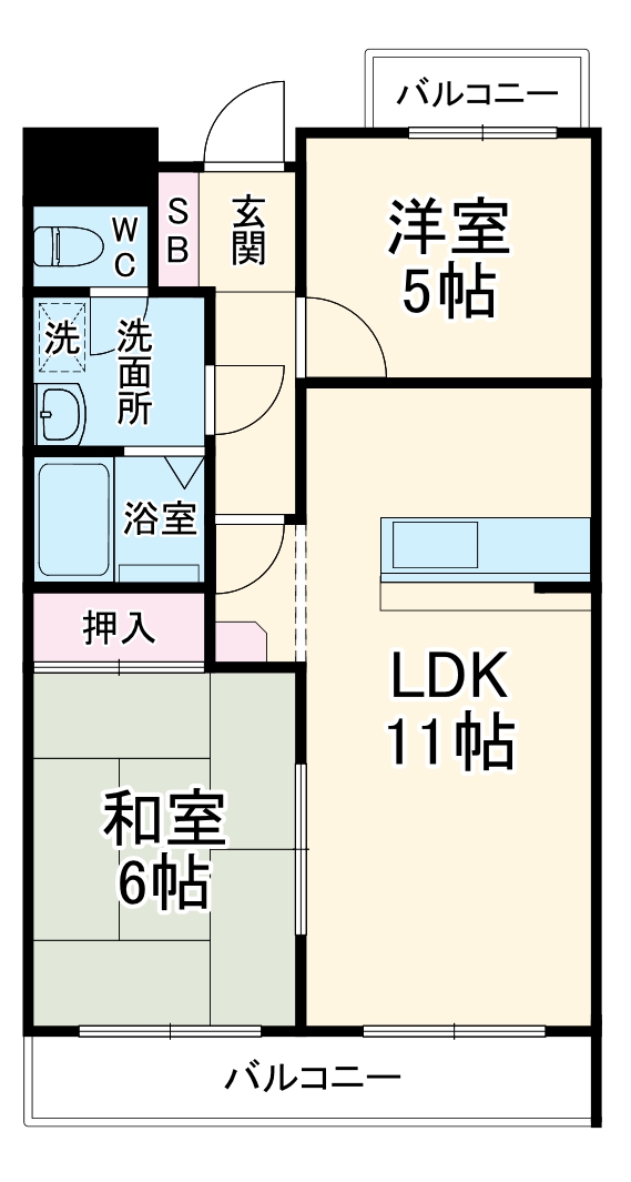 ヒルハイツ妙蓮寺の間取り