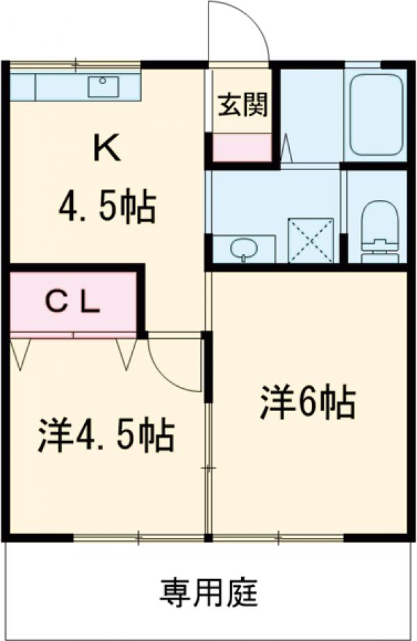 実徳ハイツの間取り