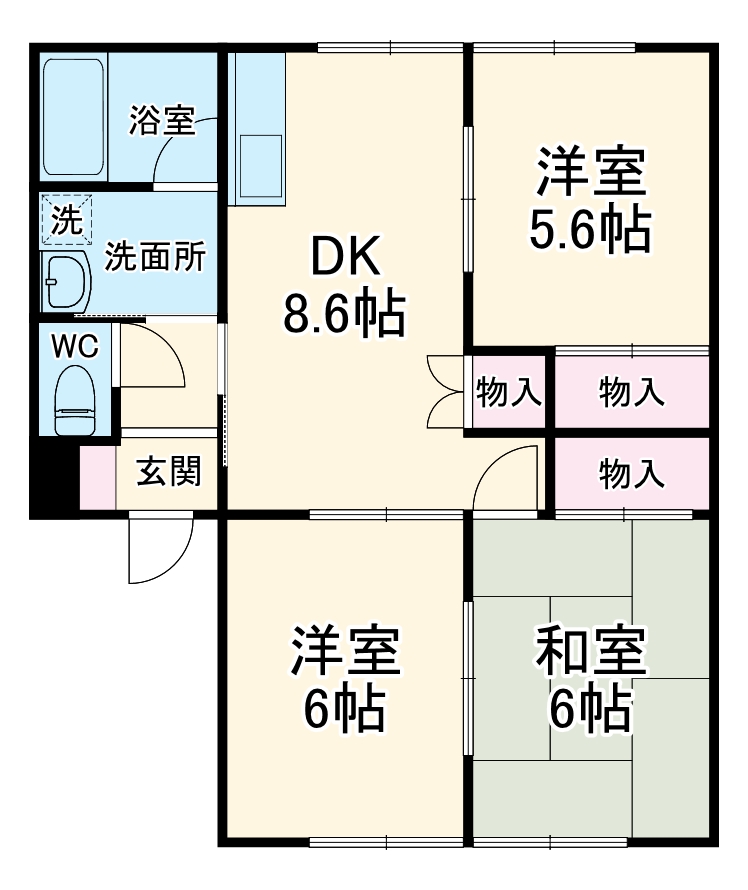 ピアー横手の間取り