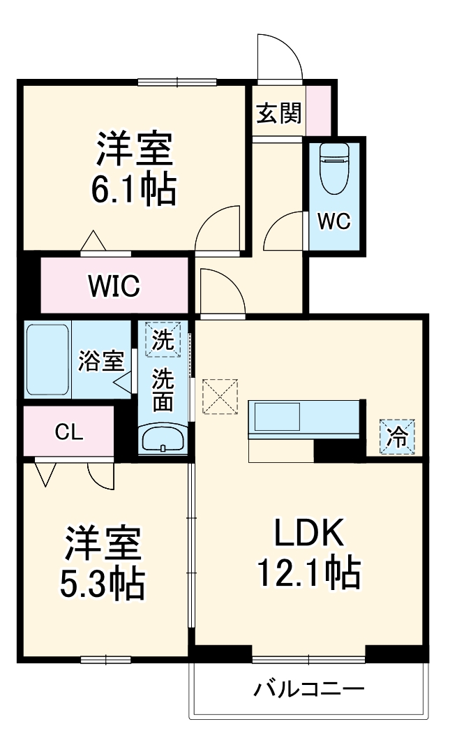 Bell runの間取り