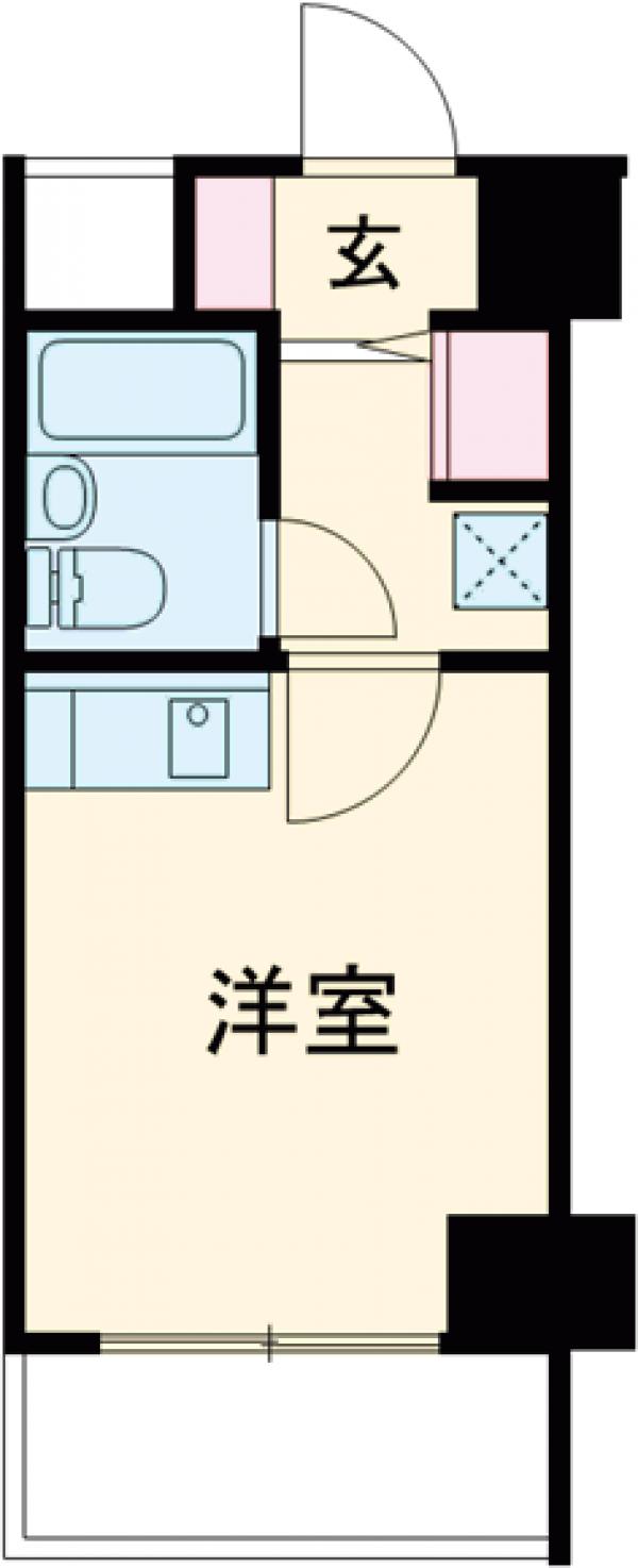 お花茶屋の完工年月(1992年11月)築の賃貸マンションの間取り
