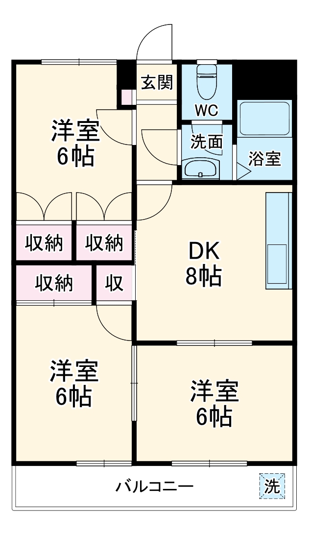 依田ハイツAの間取り