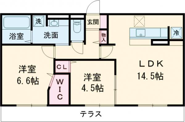 ラフィーネ伊都の間取り