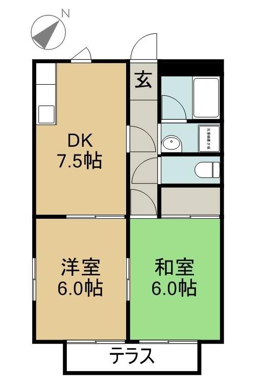サンハイツシミズの間取り