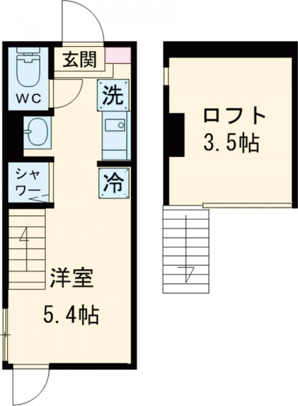 ハーモニーテラス大山Ⅲの間取り