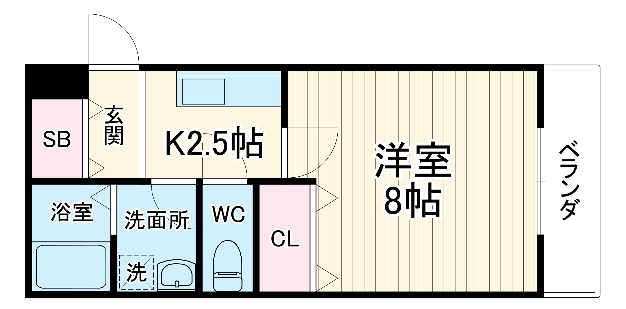 T.chloe石橋駅前の間取り