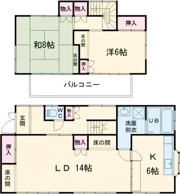 ビーグルタウン中今泉の間取り