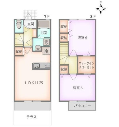 町田タウンハウスAの間取り