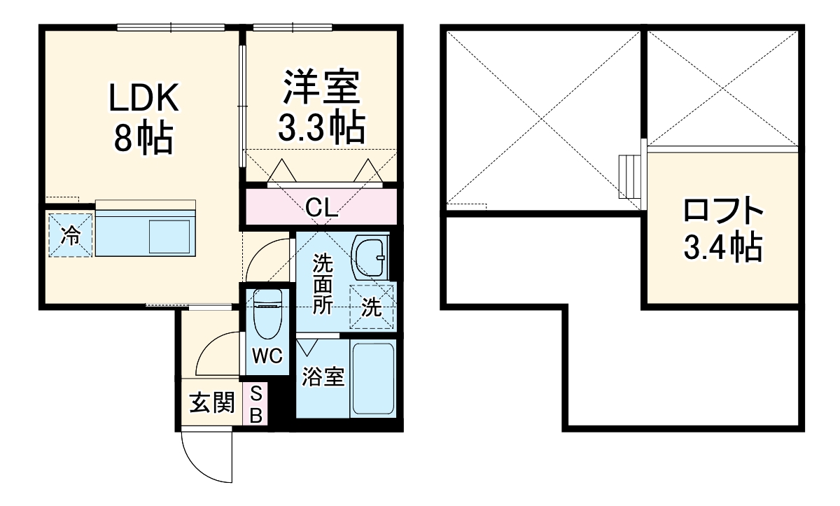 アクアリーヴ東海岸の間取り