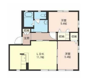 ウィンディ平井Ⅱの間取り