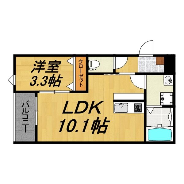 LECOCON一宮VIの間取り