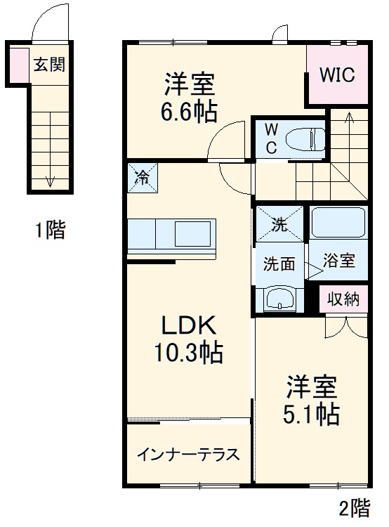 パールコート上和田の間取り