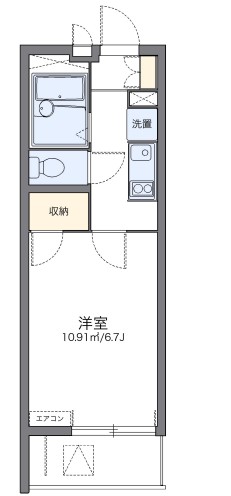 レオパレスFount AⅡの間取り
