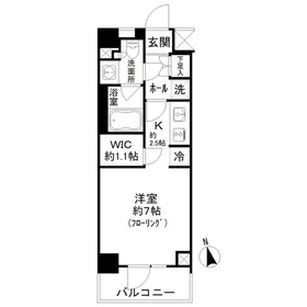 パークリュクス蒲田１丁目・309号室の間取り