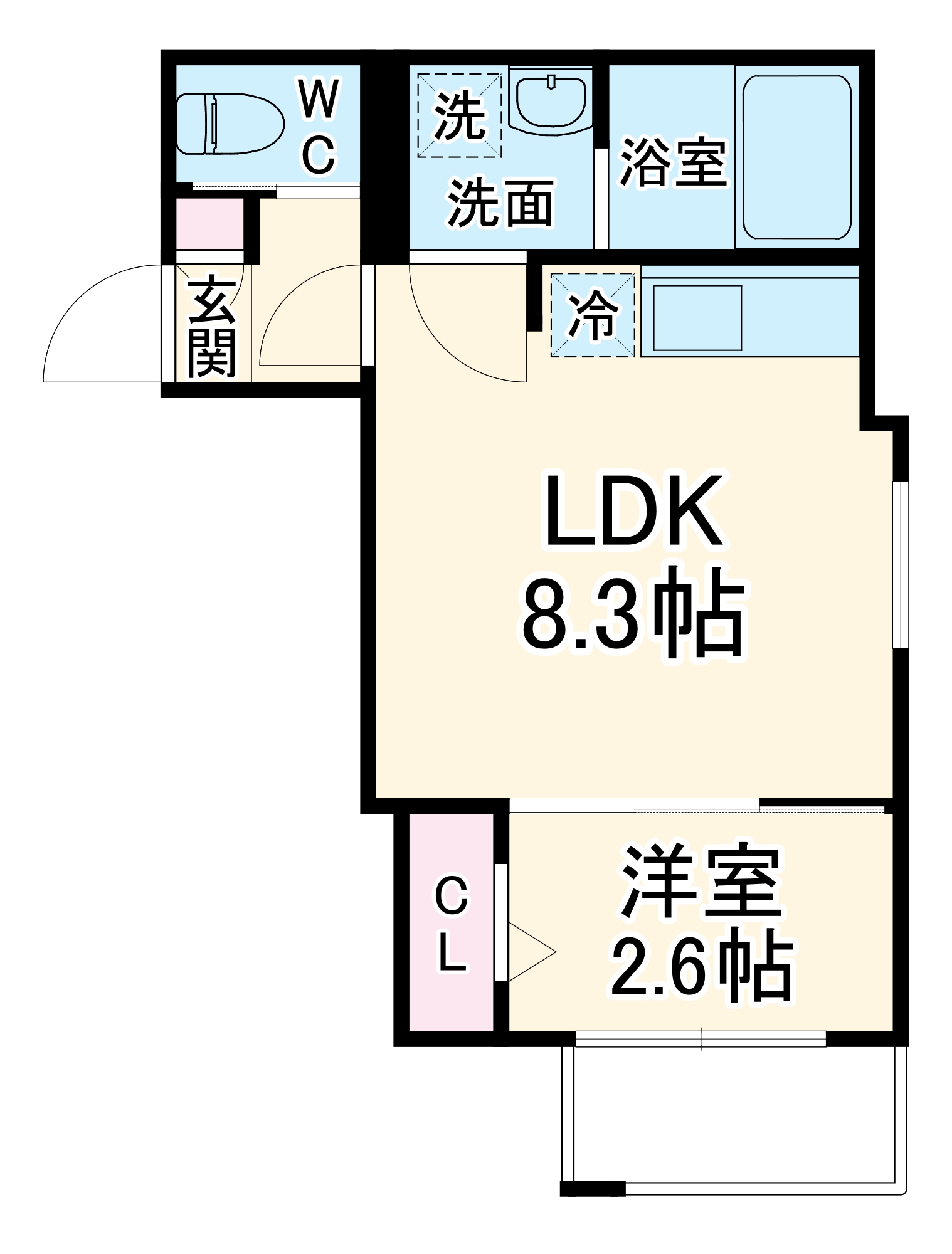 KEIAI RESIDENCE 北大宮の間取り