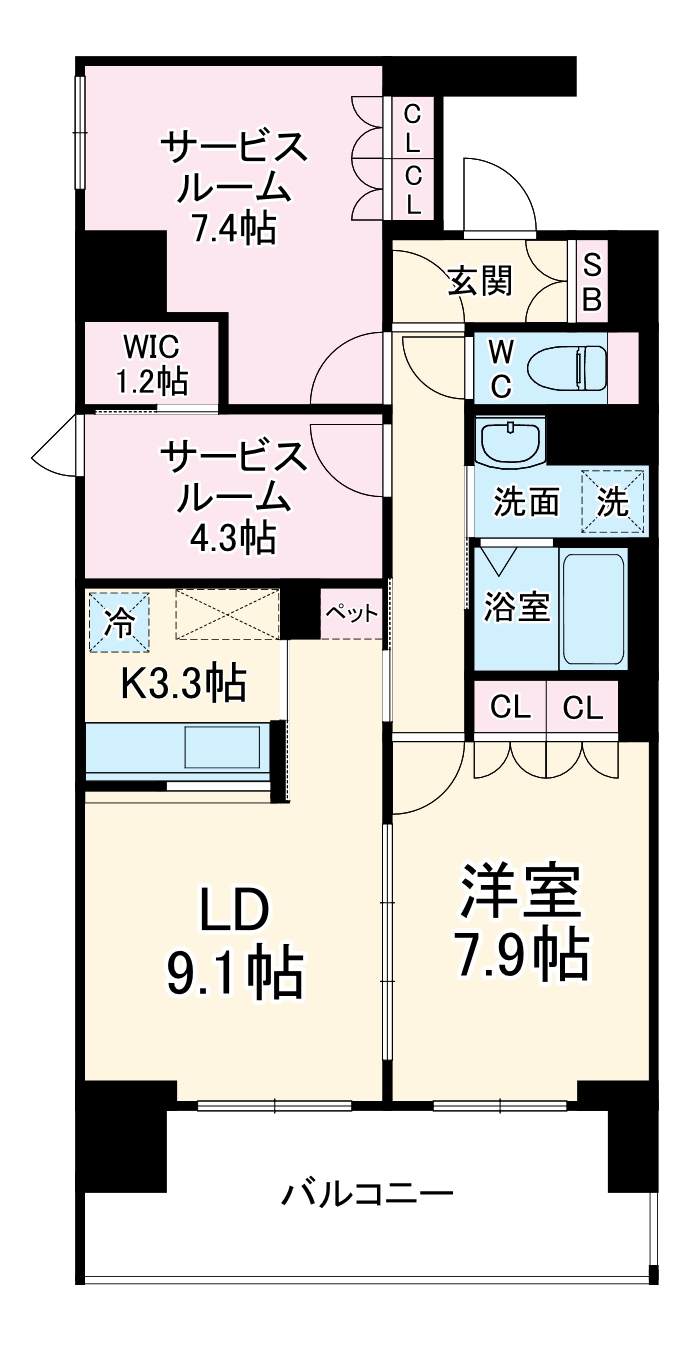 リーラ横浜川和町の間取り
