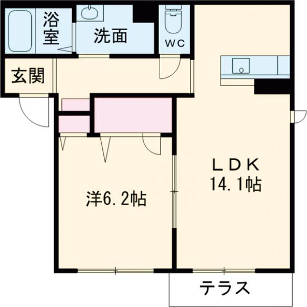 シャーメゾン太秦広隆寺の間取り