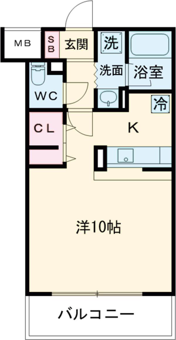 クリア・パル上用賀の間取り