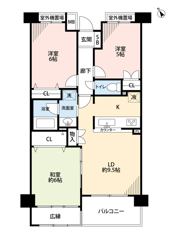 ロイヤルステージ松戸六実の間取り