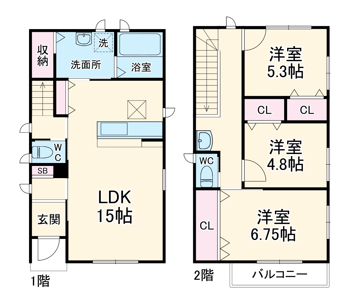 セリシールⅡ号棟の間取り