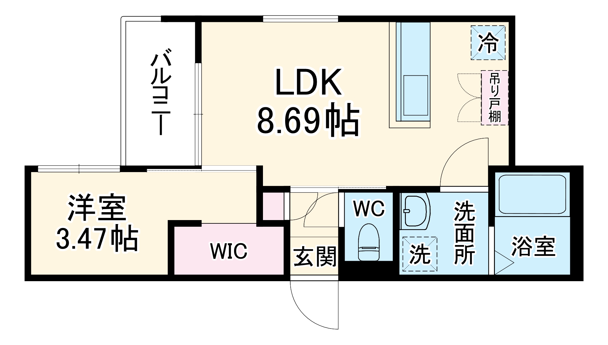 REGALEST五条大宮の間取り