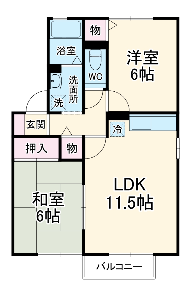 グランナチュール Aの間取り