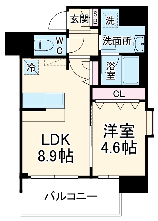 ルフォンプログレ南森町の間取り