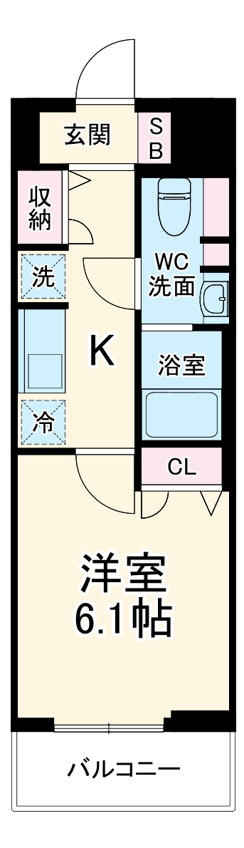 LUXENA勝田台の間取り