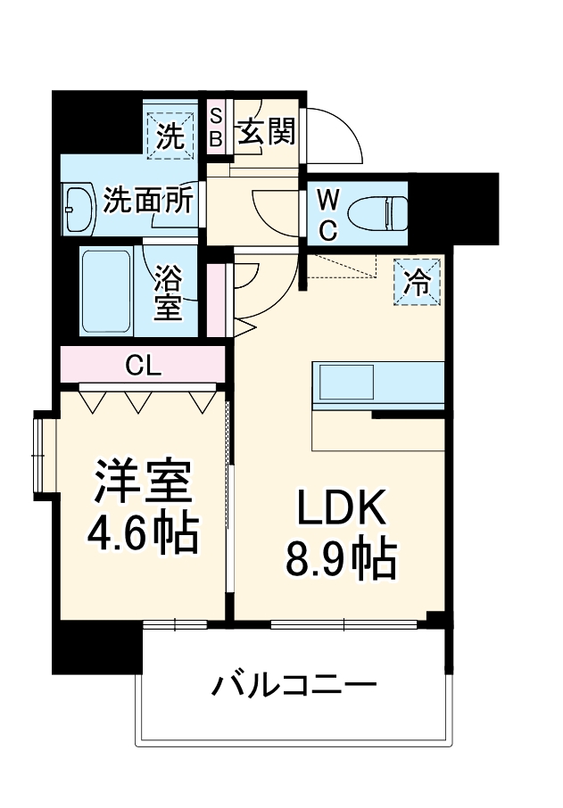 ルフォンプログレ南森町の間取り