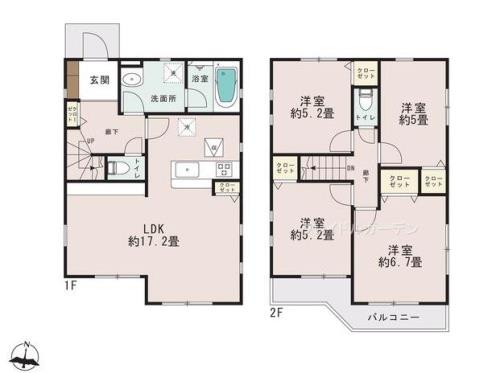 クレイドルガーデン厚木市山際第26の間取り