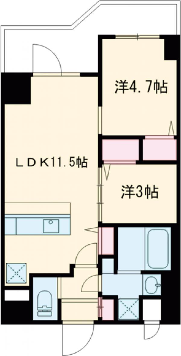 スプランディッド大島の間取り