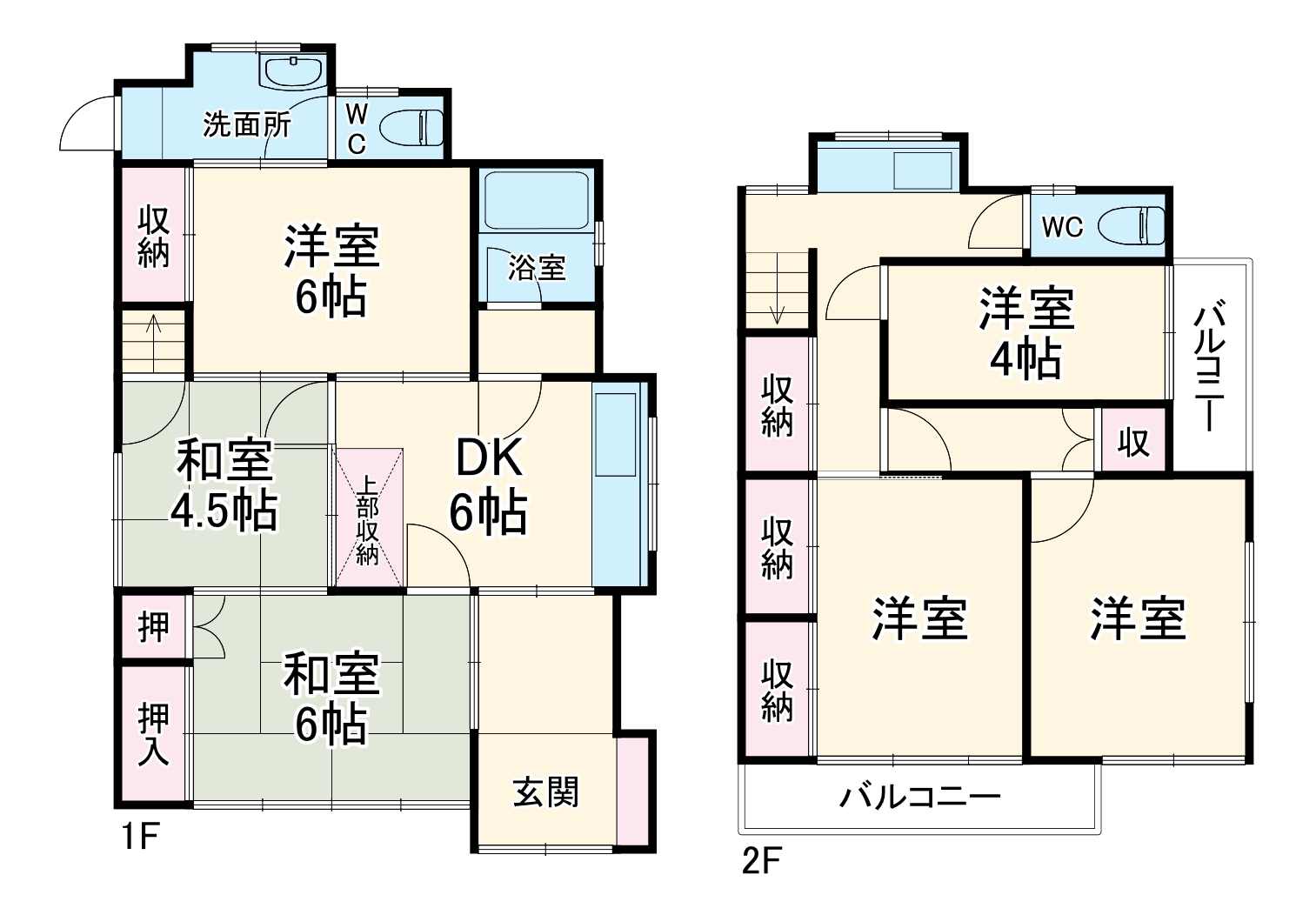 朝霞市栄町2丁目戸建の間取り