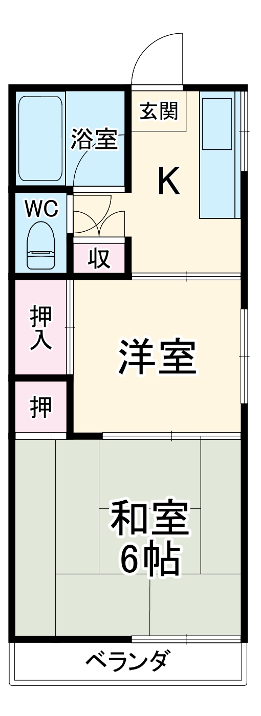 クリーンハイツの間取り