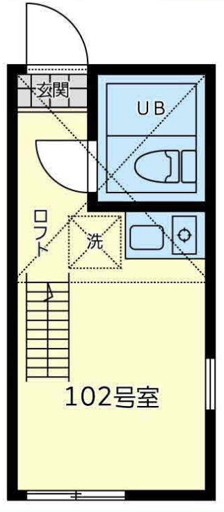 ユナイト桜本ラヴロックの間取り