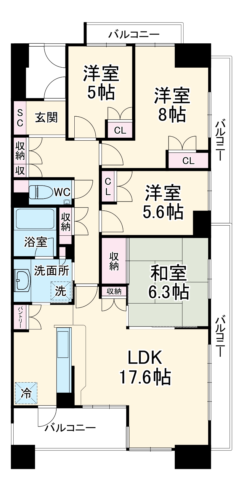 ブライトタウン上島の間取り