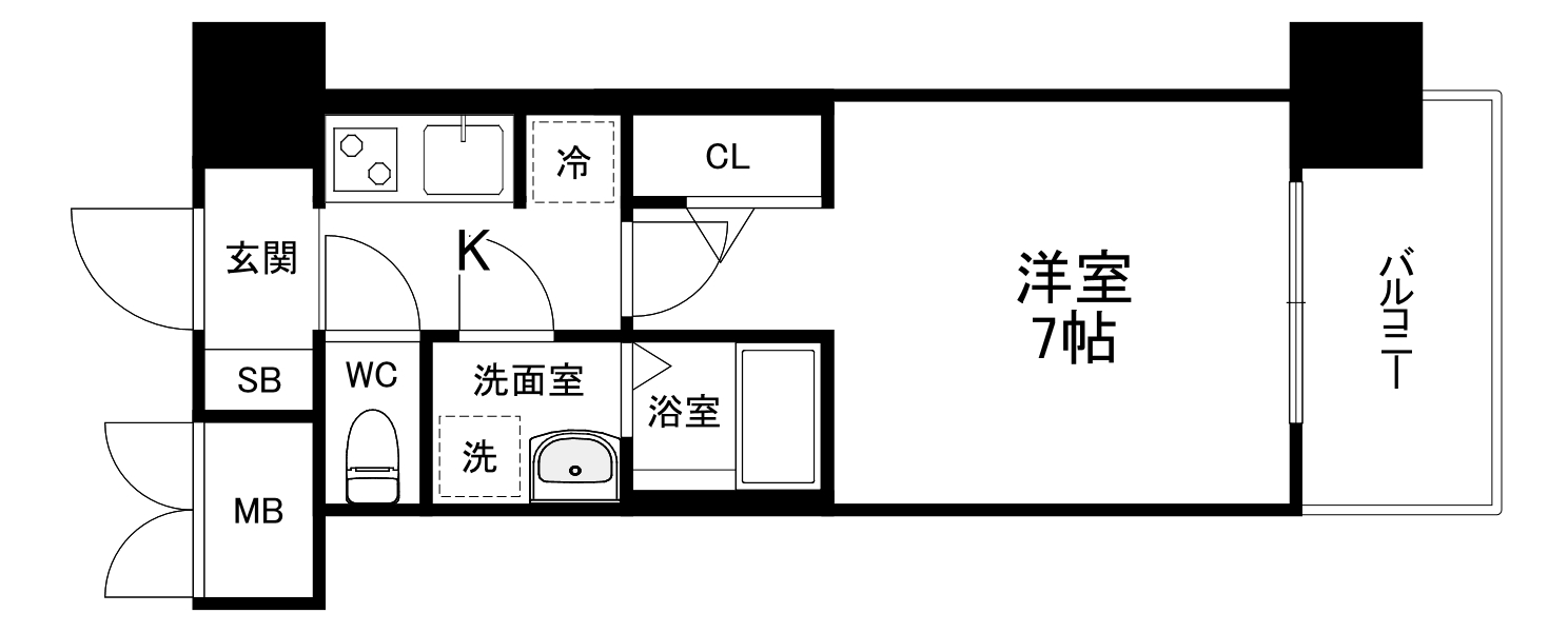 S-RESIDENCE大阪同心の間取り