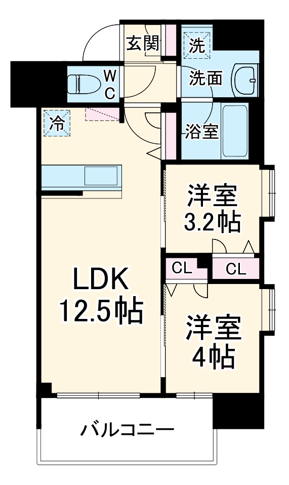 ルフォンプログレ南森町の間取り