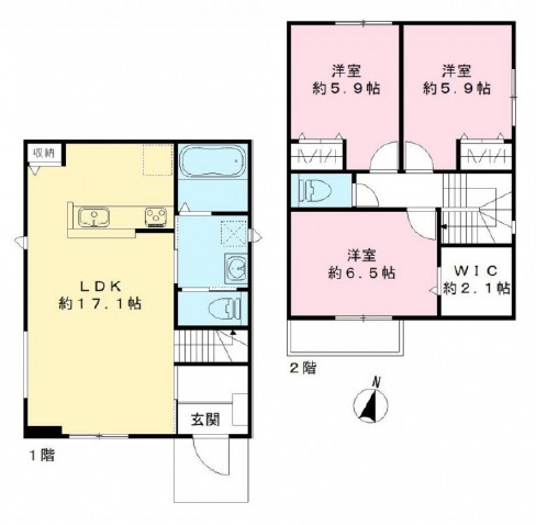 Sol & Luna A棟の間取り