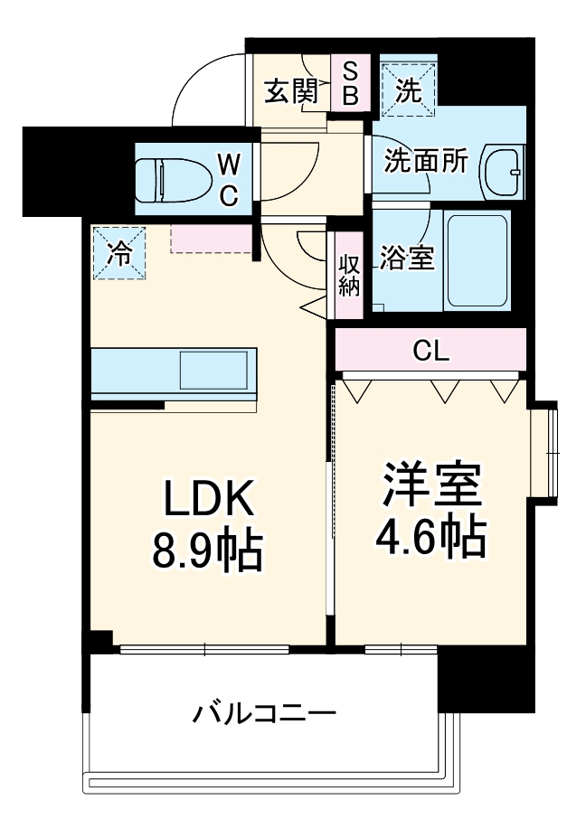 ルフォンプログレ南森町の間取り