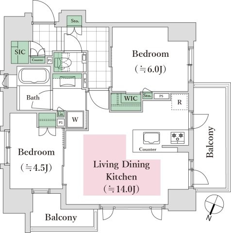 シティハウス南品川の間取り